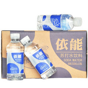 依能 无糖 加锌苏打水 350ml*15瓶 整箱装 19.9元
