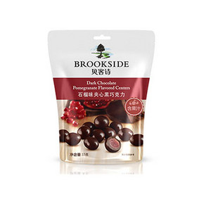 好时 贝客诗 BROOKSIDE夹心黑巧克力 石榴味 15g*4袋 9.9元包邮
