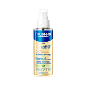 法国进口 Mustela 妙思乐 贝贝按摩油 110ml 赠洁肤露 50ml 折46元(买3免1)