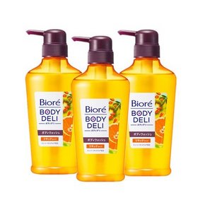 Biore 碧柔 橙香沐浴露 400ml*3瓶+凑单 135.4元包邮(160-30-10券+15.4)