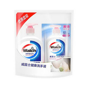 walch 威露士 健康抑菌洗手液 倍护滋润 525ml+250ml 9.9元