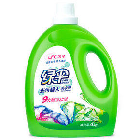 折1.8元/斤# 绿伞 洗衣液 玉兰幽香 4kg*2件(合16斤) 29.8元(买1送1)