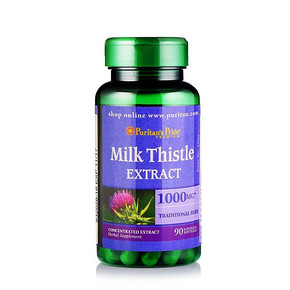 护肝卫士# 普丽普莱 奶蓟提取物护肝胶囊 1000mg*90粒*3瓶 119元(3件119)