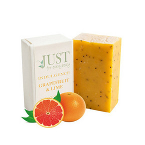英国 JUST SOAP 冷制手工皂 西柚柠檬去角质洁面沐浴皂 100g 89元包邮
