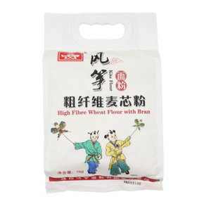 风筝粗纤维麦芯粉 中筋小麦粉 1kgx2件 10.8元(1送1)