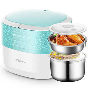 移动小餐馆# 德尔玛 DEM-DS03 电热饭盒 44.1元(49，下单9折)