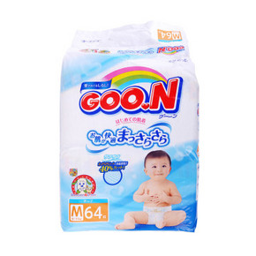 日本进口 GOON 大王 婴幼儿纸尿裤 M64片 77元包邮(69+8)