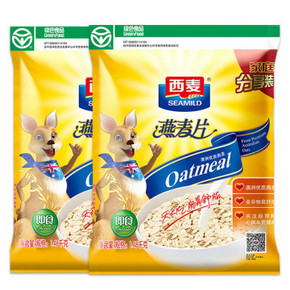 西麦 即食燕麦片1480g*2袋 18.9元