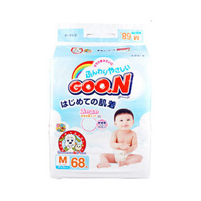 GOO.N 大王 维E系列 婴儿纸尿裤 中号M68 77.9元(69+8.9)
