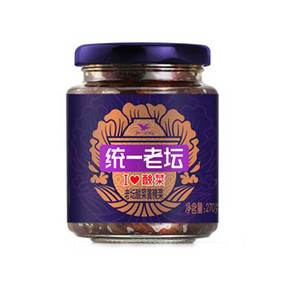统一老坛 i love 酸菜 老坛酸菜酱腌菜 270g 折4元(满3免1)