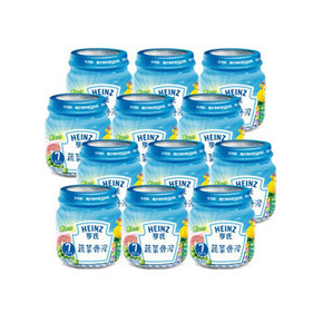 Heinz 亨氏 蔬菜骨泥 113g*12瓶 折66.7元(2件75折)