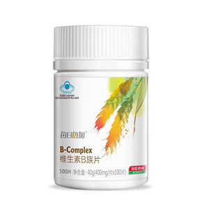 每日每加 维生素B族片 400mg/片*100片 32元包邮(42-10券)