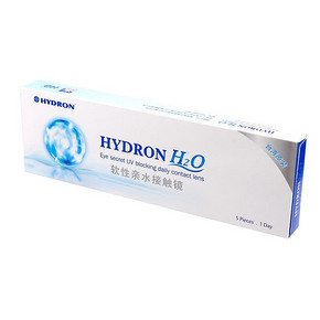 眼镜妹福利# 海昌 隐形近视日抛h2o透明5片装 9.9元包邮