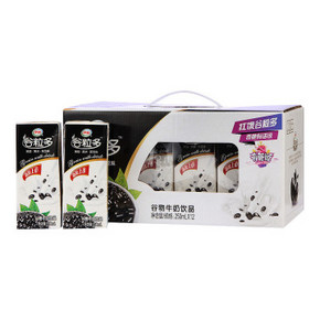 华北/华南# 伊利 谷粒多 黑谷牛奶饮品 250ml*12盒*2箱 36元(买1送1)