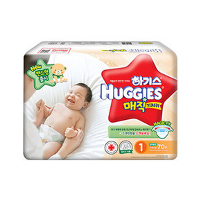 韩国 Huggies 好奇 magic魔术系列 纸尿裤 1段 70片 77.9元(69+8.9)