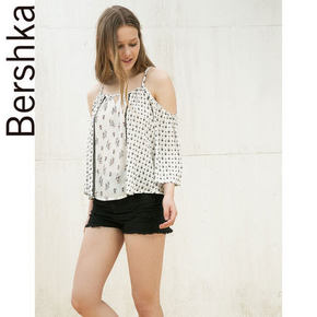 Bershka 女士露肩七分袖女士上衣 券后44元