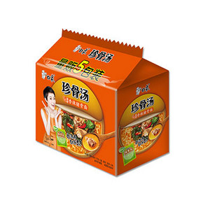 白象 方便面  珍骨汤 香辣猪骨面 117g*5包*2件 14.5元(买1送1)