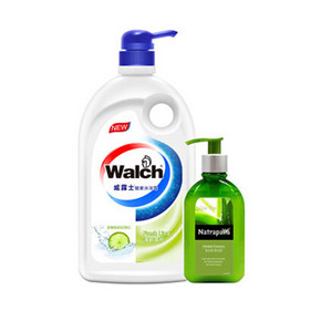 威露士 健康沐浴露 清新青柠 1L＋十八本草 芦荟洗手液 150ml 折13.9元(买2免1)