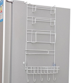 咱家 多功能铁艺冰箱单篮挂架 12.9元包邮