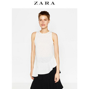 ZARA 女装不对称下摆无袖上衣 39元