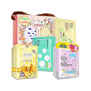 我的心机 面膜盛典套装 22片 赠olay小红瓶2g*10片+面膜10片 79.9元