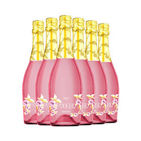 微信端# 西班牙进口 宝黛·花之语 甜桃红起泡葡萄酒 750ml*6瓶 99元包邮