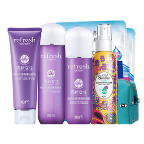 马伊琍代言款# 柏氏 薰衣草护肤4件套+送化妆包面膜 68元(168-100券)