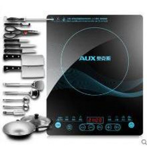 奥克斯 智能电磁炉+刀具8件套+锅具7件套 119元包邮(169-50券)