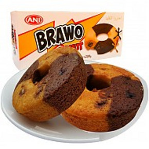 土耳其进口 ANI 恩爱可可味夹心甜甜圈状蛋糕 200g 折6.6元(买3免1)