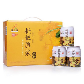 限地区# 福仁缘 枇杷原浆饮料 245ml*12听 1元