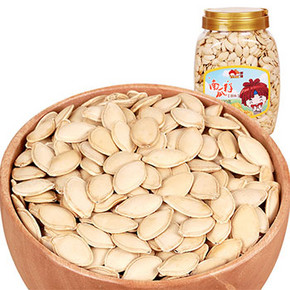 前1分钟# 野娃 原味盐焗熟南瓜子 500g*2罐 17点 19.9元包邮