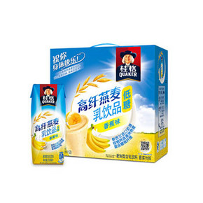 桂格 高纤燕麦乳 香蕉味 250ml*12包+送可爱冰格 19.9元