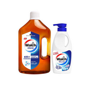 Walch 威露士 衣物家居消毒液2.5L+手洗洗衣液725g 折40元(75.9，满减+券)
