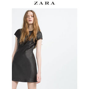 显瘦小黑裙# ZARA TRF 女士修身连衣裙  139元包邮