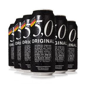 奥丁格旗下 5.0系列黑啤酒500ml*6罐 29.9元包邮(39.9-10)