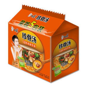白象 方便面  珍骨汤 香辣猪骨面 117g*5包*2件 14.5元(买1送1)