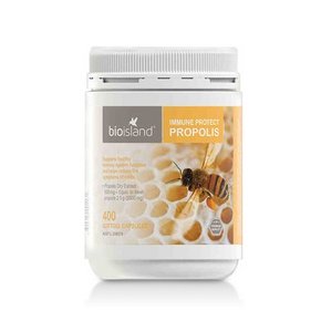 血管清道夫# Bio Island天然蜂胶软胶囊1000mg 400粒  110元(198-100+12)