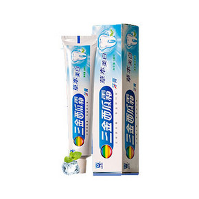 三金 西瓜霜 草本精华美白牙膏 100g*2支 9.9元包邮(29.9-20券)