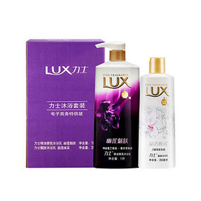 限地区# LUX 力士 沐浴露 幽莲魅肤1L+晶透焕采350ml 29.9元