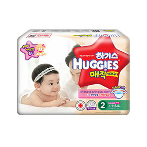HUGGIES 好奇 magic魔术系列 女宝宝纸尿裤 2段 64片 89.1元(79+10.1)