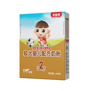 Beingmate 贝因美 较大婴儿配方奶粉 2段 200g 9.9元