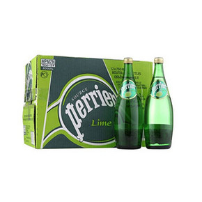 法国 Perrier 巴黎水 气泡矿泉水 青柠味 750ml*12瓶 121.9元包邮(109+税)