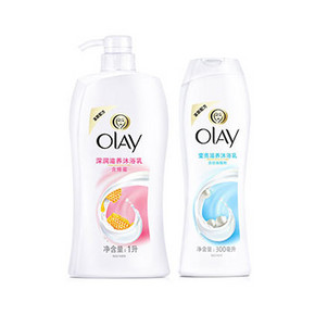 限地区# OLAY 玉兰油 深润滋养 1L+莹亮滋养 300ml 28.9元