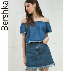 Bershka 女士渐变色牛仔上衣 券后44元