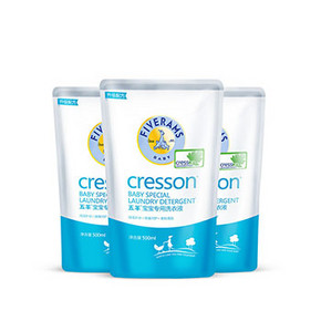 FIVERAMS 五羊 宝宝专用洗衣 500ml×3包 9元