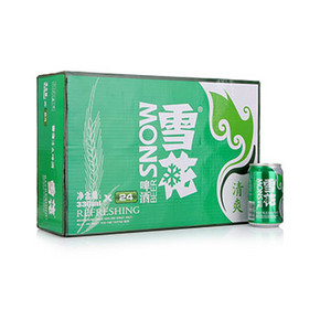 Snowbeer 雪花 啤酒 10度清爽 330ml*24听 49元