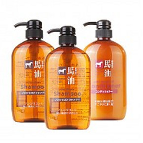 熊野油脂 无硅马油洗发水600ml*2瓶+护发素600ml 107.5元(105-10券+12.5)
