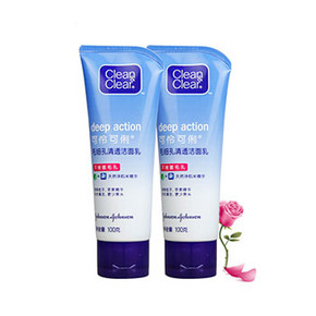 CLEAN&CLEAR 可伶可俐 毛孔清透洁面乳 100g*2支 22.8元包邮(32.8-10券)