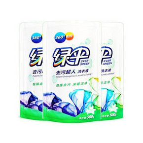 绿伞 去污超人 洗衣液 500g*3袋*14组(合42斤) 92.2元(207.2-100-15券)