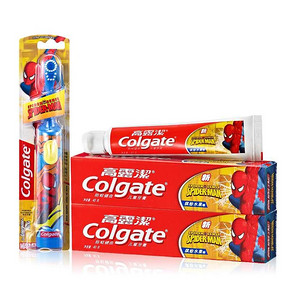 Colgate 高露洁 蜘蛛侠电动牙刷+香橙味牙膏40g*2支 24.9元